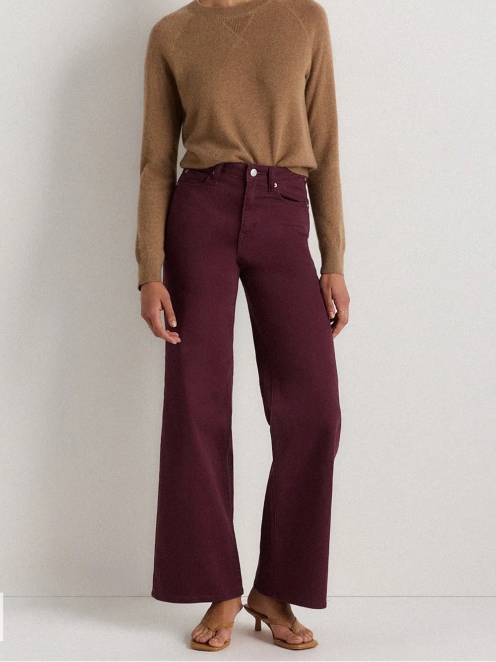 Quince Bella Stretch Wide Leg Jeans